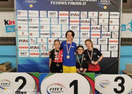 Due liguri sul podio al Torneo Giovanile di Terni: Claudia Bertolini prima, Alice Borsani terza